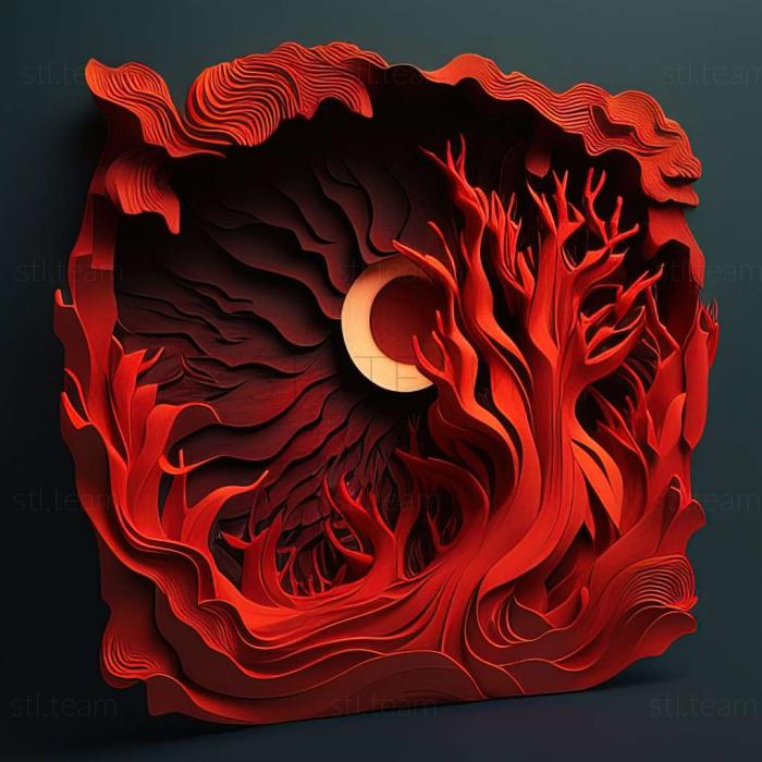 3D модель Игра Тяжелая огненная красная тень (STL)